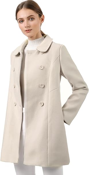 Long Double-Breasted Trench Coat