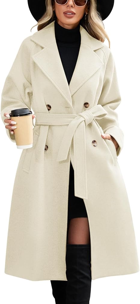 Slim Fit Long Trench Coat